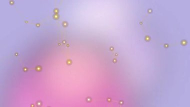 Gradyan Arkaplanda Soyut Ağ Bağlantısı