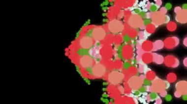 Abstract Circular Particle Burst on Black Background