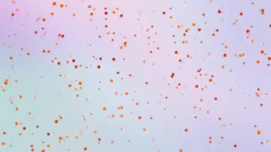 Abstract Background with Orange Dots on Pastel Gradient