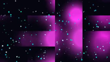 Açık Mavi Noktalı Soyut Koyu Mor Arkaplan