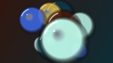 Işık Efektli Soyut Küreler