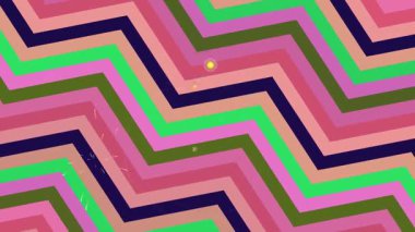 Işık Efektli Renkli Zigzag Deseni