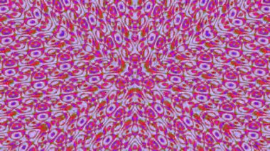 Simetrik Tasarım ile Canlı Soyut Desen