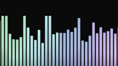 Siyah Arkaplanda Ses Spektrumu Görüntülemesini Özetle