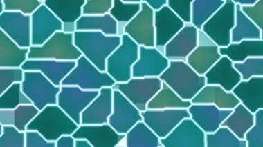 Teal ve Blue 'da Soyut Parlak Devre Şablonu