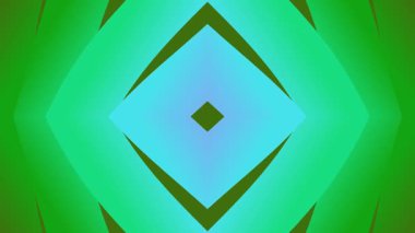 Yeşil ve Mavi Soyut Geometrik Elmas Deseni