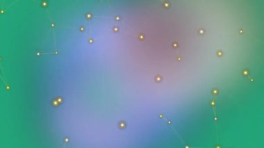 Parlayan Düğümlerle Soyut Ağ Bağlantısı Arkaplanı