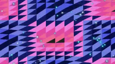 Ağ Bağlantısıyla Modern Soyut Geometrik Desen