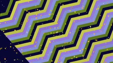 Altın Noktalı Renkli Sembol Deseni