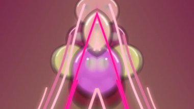 Küre ve Çizgilerle Soyut Geometrik Bileşim