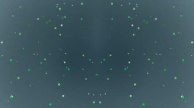 Koyu Gri Arkaplanda Soyut Yeşil Nokta Deseni