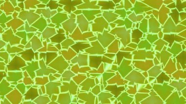 Parlak Çizgilerle Soyut Yeşil Geometrik Desen