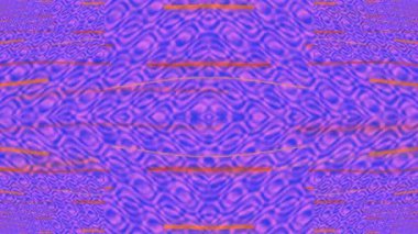 Turuncu Çizgilerle Soyut Mor ve Pembe Geometrik Desen