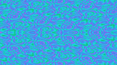 Mavi, Yeşil ve Mor Soyut Dalga Örnekleri