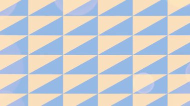 Mercekli Pastel Geometrik Üçgen Deseni