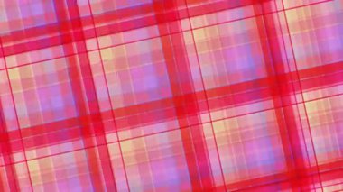 Kırmızı ve Pembe Tonlu Soyut Ekoseli Desen