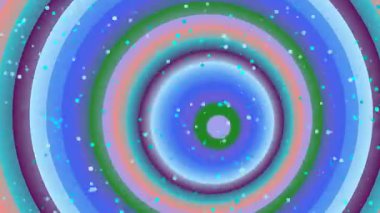 Colorful Concentric Circles with Bokeh Effect