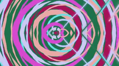 Geometrik Kaplamalı Soyut Dairesel Desen