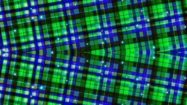 Birbirine Bağlı Işık Düğümleri ile Soyut Geometrik Desen