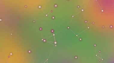 Parlayan Düğümlerle Soyut Ağ Bağlantısı Arkaplanı