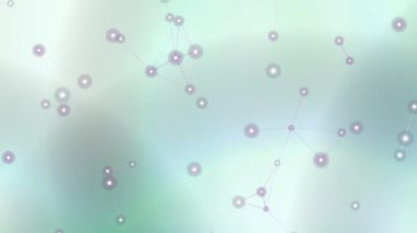 Parlak Düğümler ve Satırlarla Soyut Ağ Bağlantısı Arkaplanı