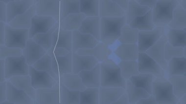 Mavi Tonlardaki Soyut Geometrik Desen