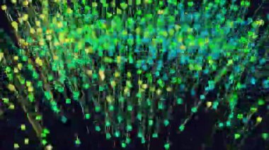 Bağlı Düğümler ve Satırlarla Ağ Görselleştirmesi Soyut