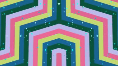 Konfeti ile Renkli Geometrik Desen