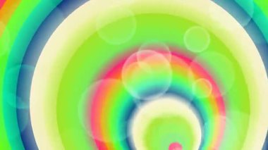 Bokeh Efektleri ile Canlı Soyut Dairesel Tasarım