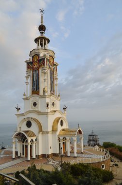  Deniz feneri St. Nicholas Kilisesi. Crimea