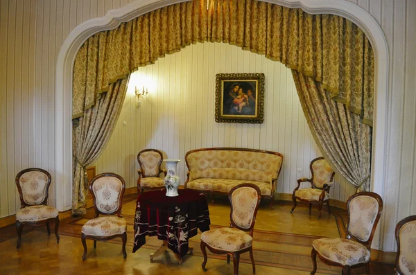 Yalta Ukraine May 2012 Interior Lounges Masandra Palace Residence Emperor — Stock Photo, Image