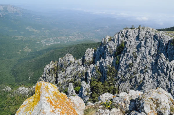 Os cumes das montanhas — Fotografia de Stock