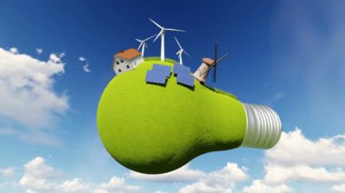 Fikir, ampul. alternatif enerji