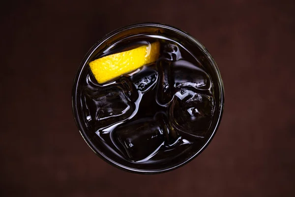 View Alcoholic Cocktail Ice Citrus — Stock Photo, Image