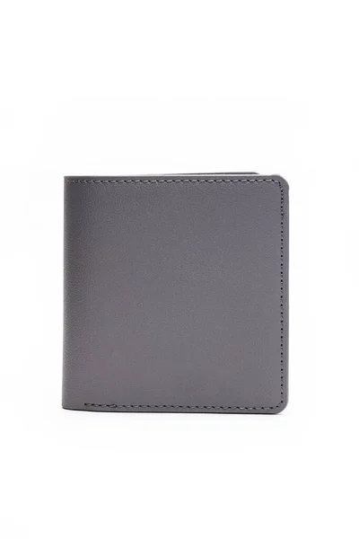 Grey Wallet White Background — Stock Photo, Image