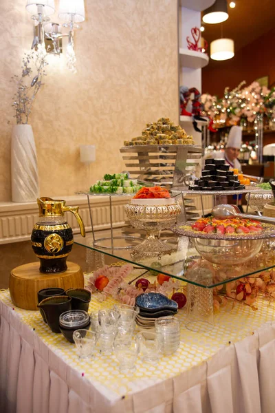 Buffet Table Holiday Hotel — Stock Photo, Image