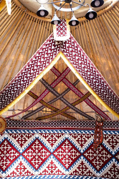 National Kazakh Patterns Yurt Culture Kazakh People — Stock Photo, Image