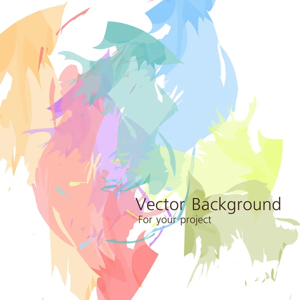 Färgglada ljus vektor abstrakt bakgrund för ett designprojekt — Stock vektor