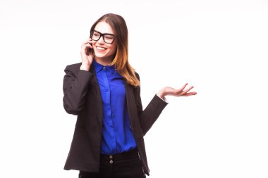 bir cep telefonu kullanan kadın