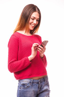  Ona telefon ile kadın manifatura