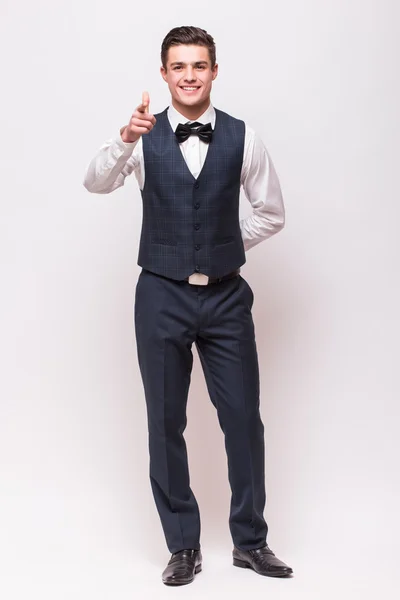 Young handsome man wearing suit — Stock Photo, Image