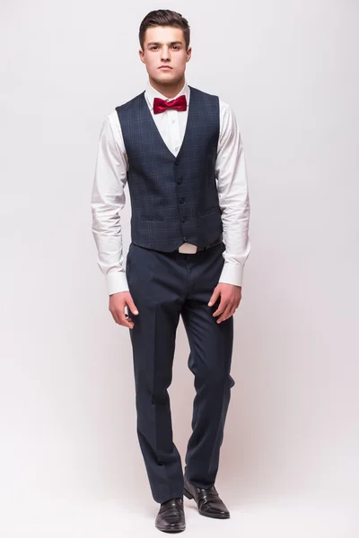 Young handsome man wearing suit — Stock Photo, Image