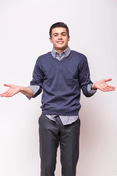 Young handsome man wearing suit — Stock Photo, Image