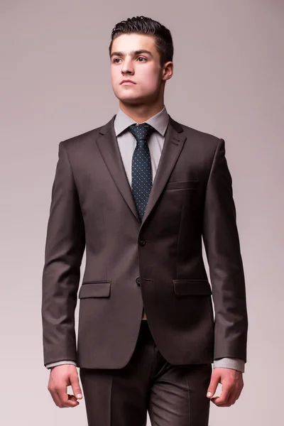 Young handsome man wearing suit — Stock Photo, Image