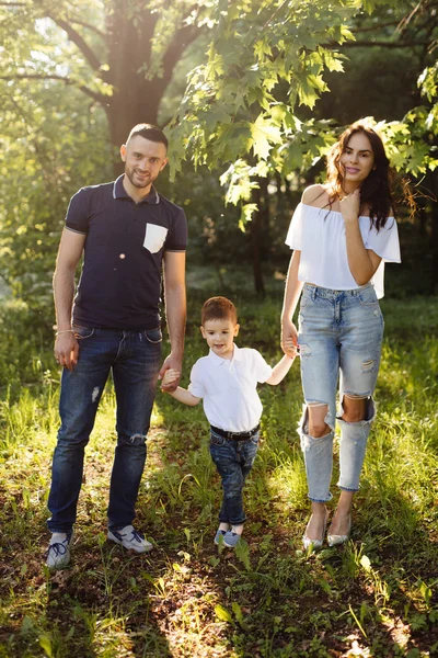 Père, mère et fils — Photo