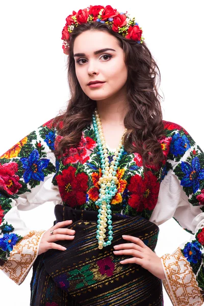 Mulher em vestido nacional ucraniano — Fotografia de Stock