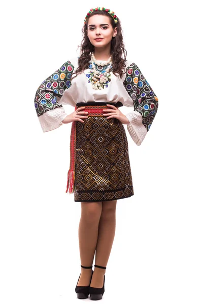 Mulher em vestido nacional ucraniano — Fotografia de Stock