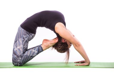 Yoga Çalışan Genç Kadın