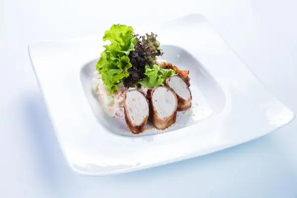 Salade. Voedsel restaurantconcept. — Stockfoto