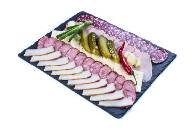 Et ayarla. Restoran gıda kavramı.